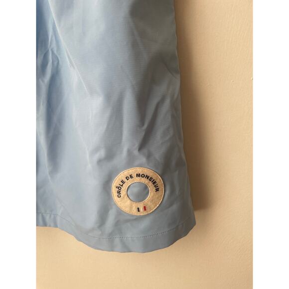 DROLE DE MONSIEUR Logo Patch Shorts in Blue - Picture 4 of 10